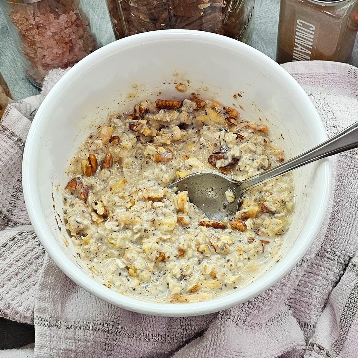 Dehydrated Apple Cinnamon Overnight Oats